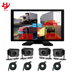 10.1 Inch 4 Channel LCD Touch Display Screen Truck BSD BLIND BSD BSD BSD BSD BSD BSD BSD BLINA Camera Monitor System AI 720P 360 Degree Driving Recorder Bus