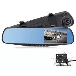 1080P CAR DVR DOUBL Lens Car Camera Rearror Video Recorder Mirror Dash Cam with Auto BlackBox Night Vision G-Sensor