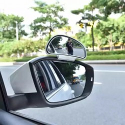RTS 360 Degree Adjustable Wide Angle Car Side Rear Mirror Equipped Blind Spot Auto Rear View Mirror
